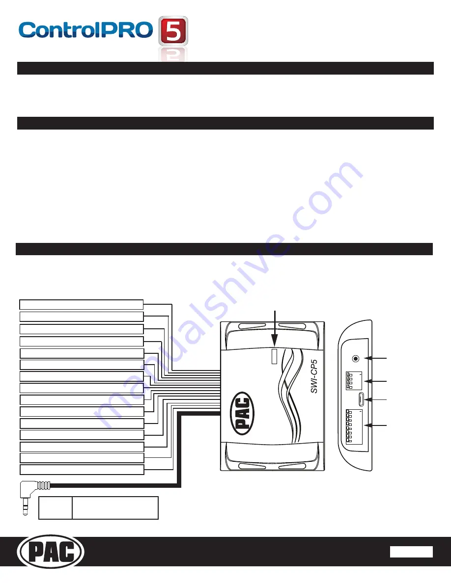 PAC SWI-CP5 Instructions Download Page 1