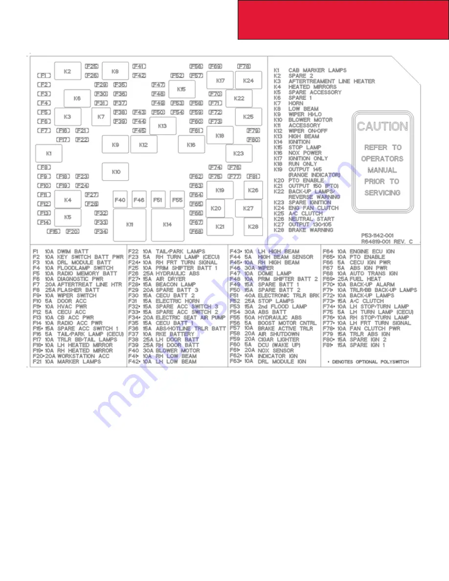 Paccar Kenworth T170 2011 Скачать руководство пользователя страница 165