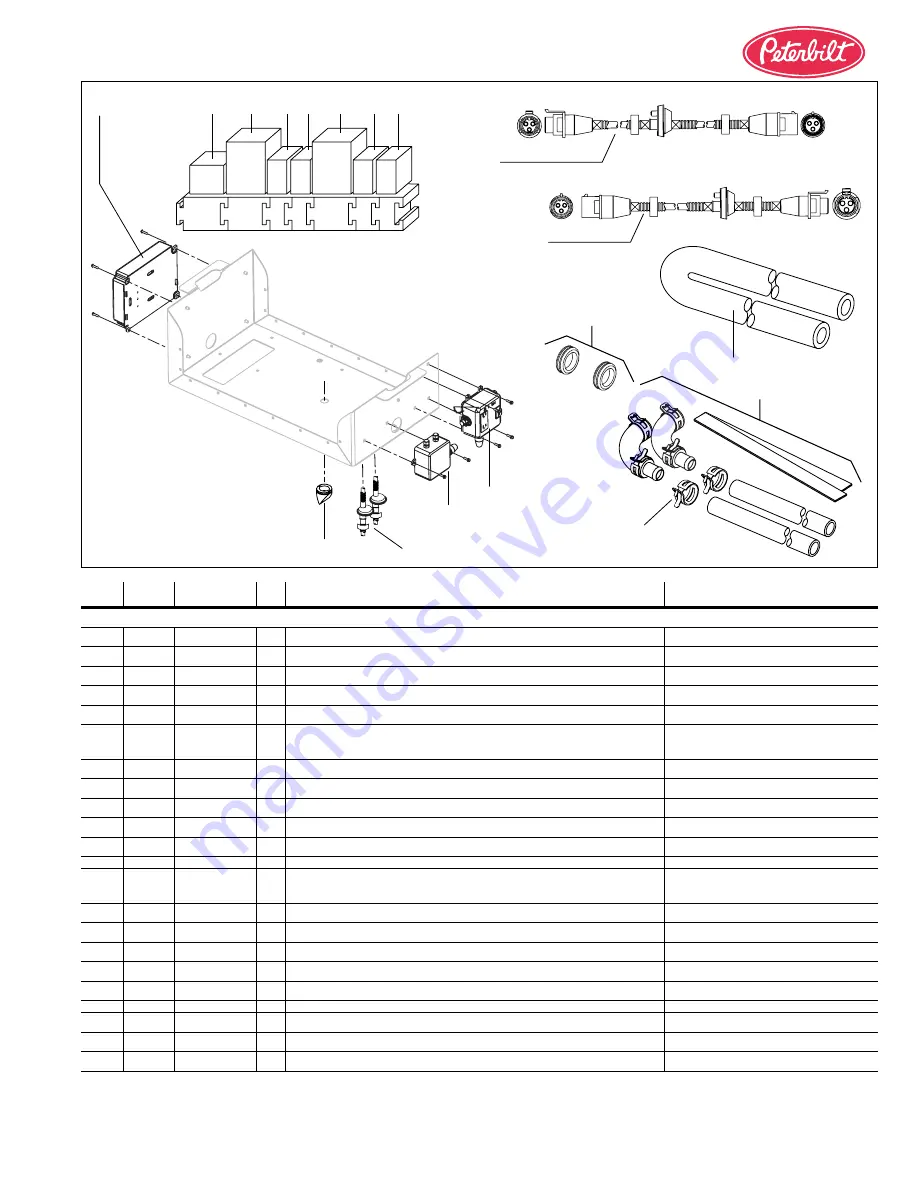 Paccar Peterbilt COMFORT CLASS Service Parts List Download Page 20