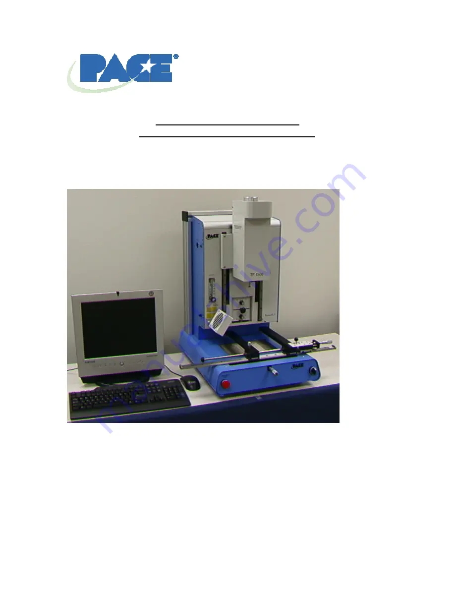 Pace 8007-0410 Operation And Maintenance Manual Download Page 2