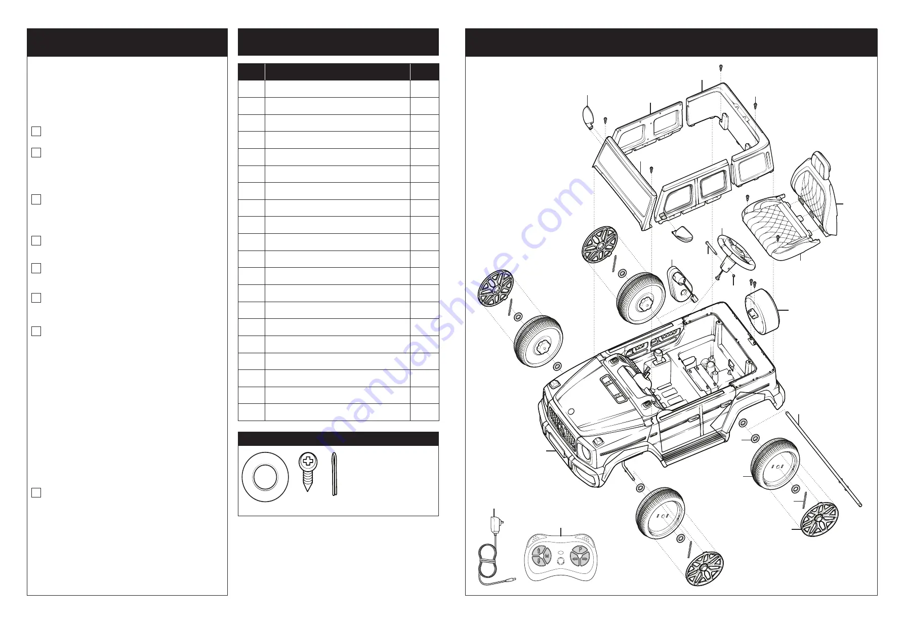 PACIFIC CYCLE MERCEDES G63 Owner'S Manual Download Page 3