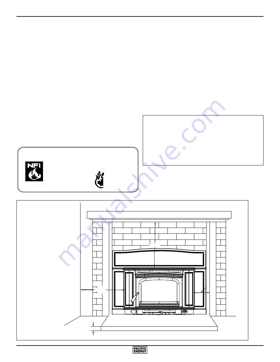 Pacific energy Alderlea T5 Classic Insert Installation And Operating Instructions Manual Download Page 3