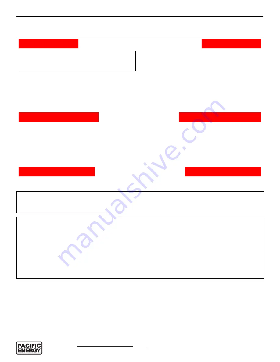 Pacific energy ESPRIT L44 Installation Manual Download Page 6