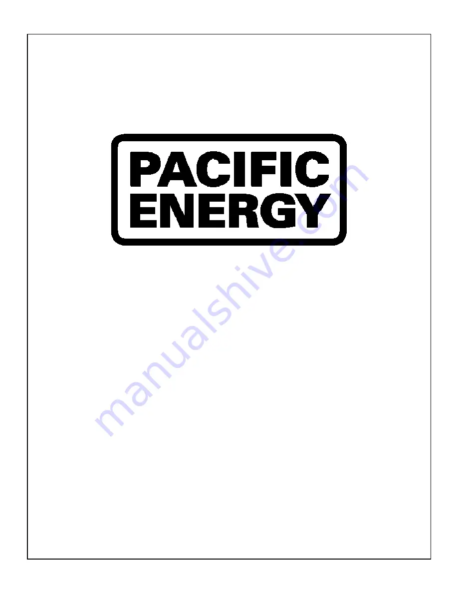 Pacific energy SUMMIT WOOD INSERT DESIGN-A Скачать руководство пользователя страница 20