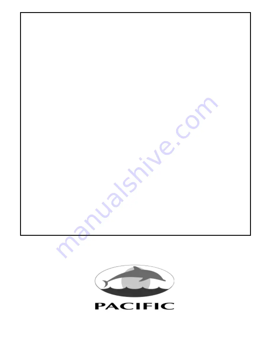 Pacific Aura Operating & Maintenance Instructions Download Page 13