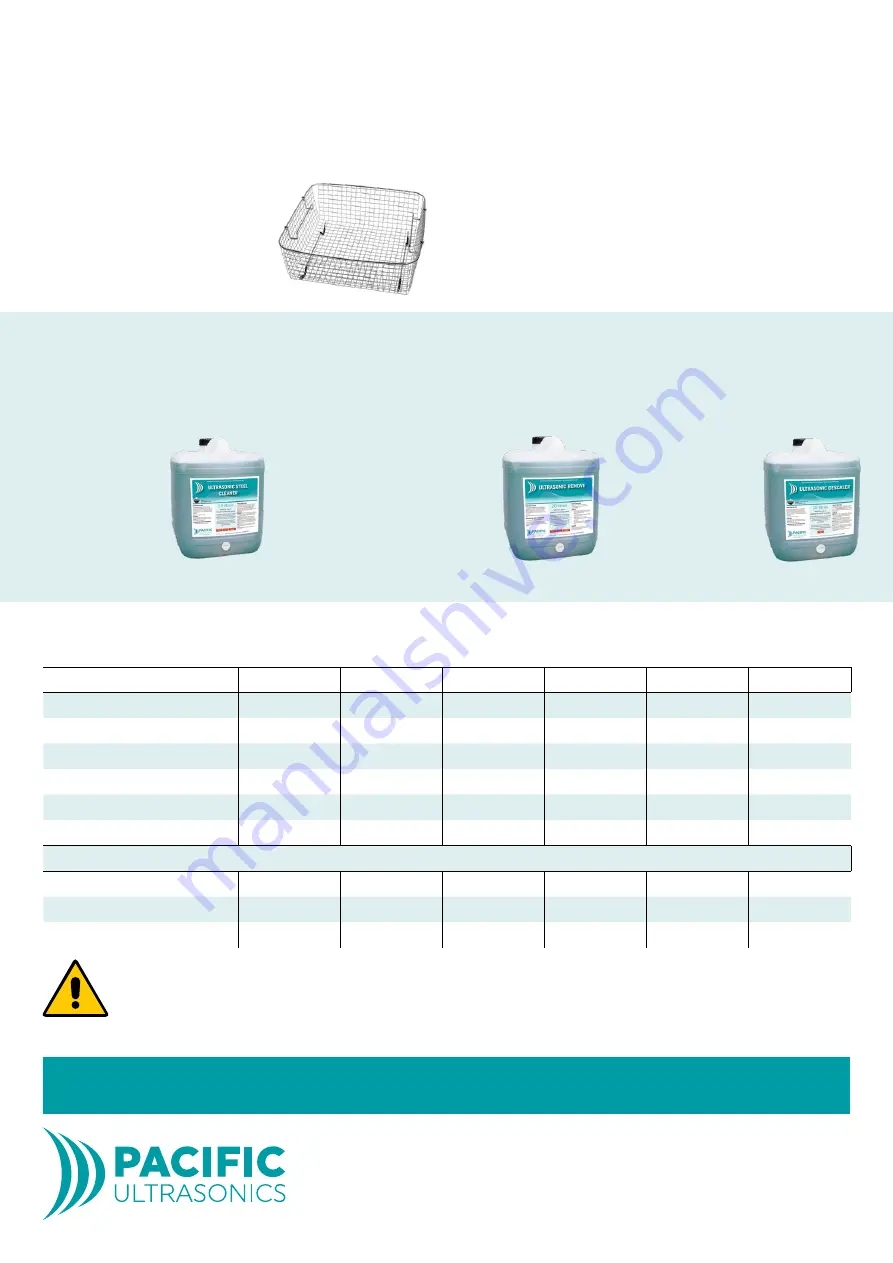 Pacific PU-1003A3L Operating Manual Download Page 4