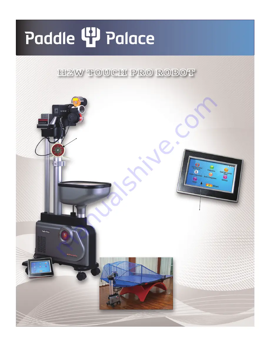 Paddle Palace H2W TOUCH PRO Скачать руководство пользователя страница 2