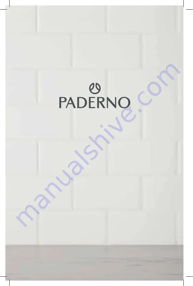 Paderno CGR034 User Manual Download Page 9