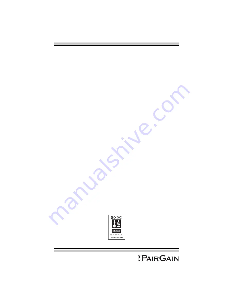 PairGain 150-1143-03 Manual Download Page 48