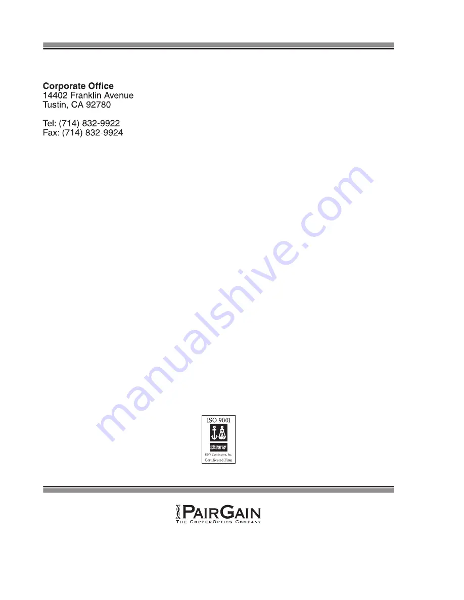 PairGain 150-1303-42 Manual Download Page 14