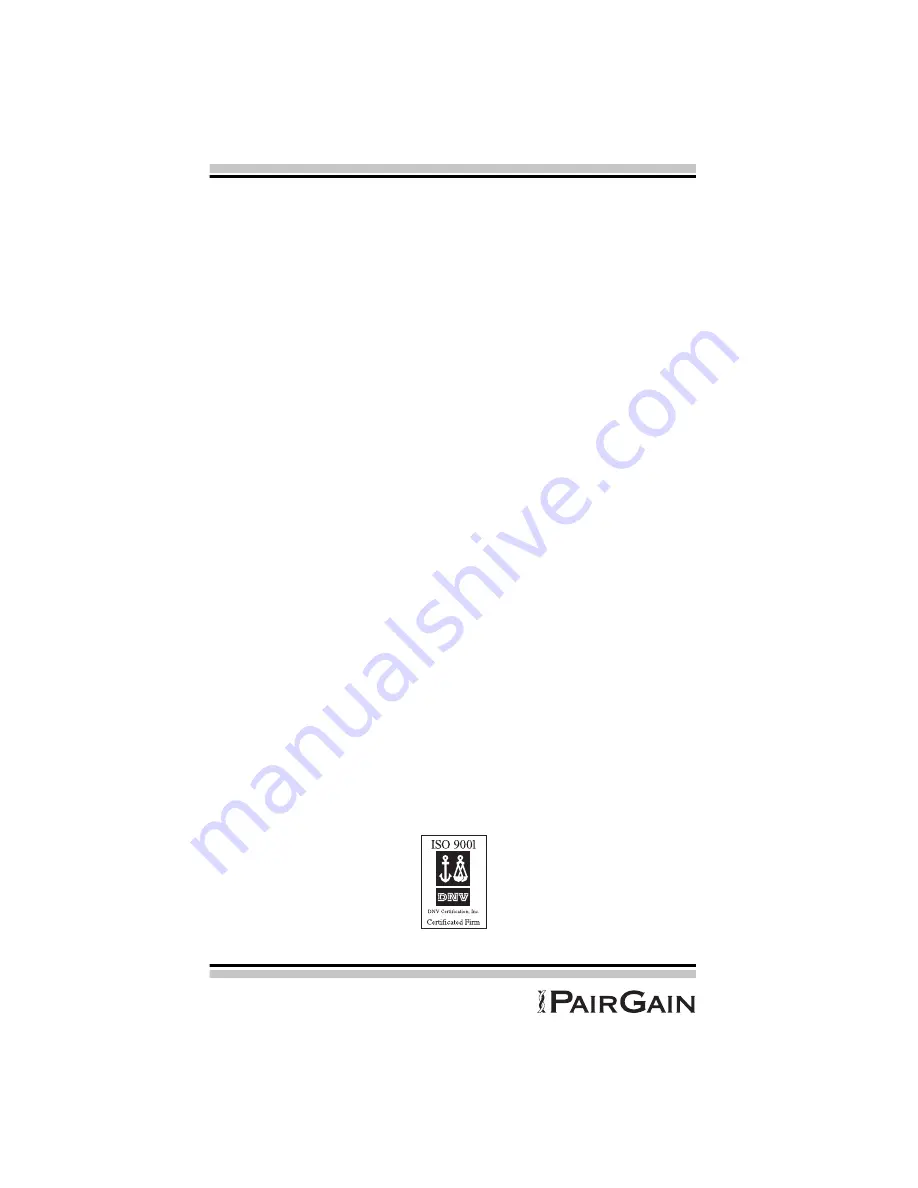 PairGain 150-1559-01 Manual Download Page 16