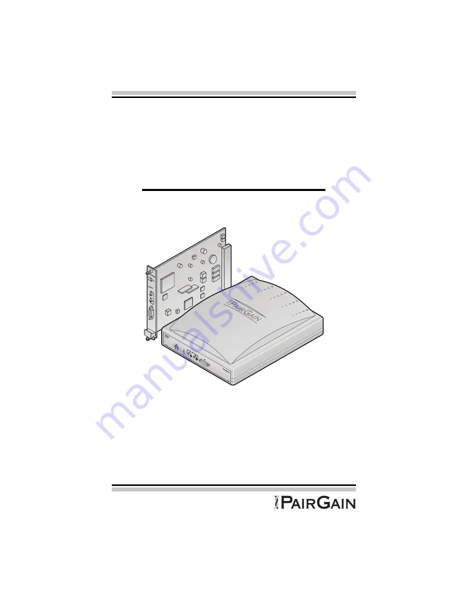 PairGain ETU-772 Quick Installation Manual Download Page 1