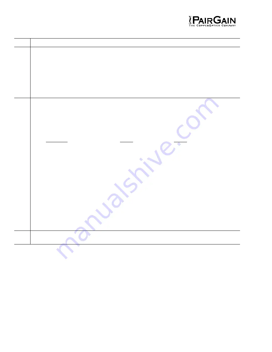 PairGain HIGAIN-2 HLU-611 Manual Download Page 20