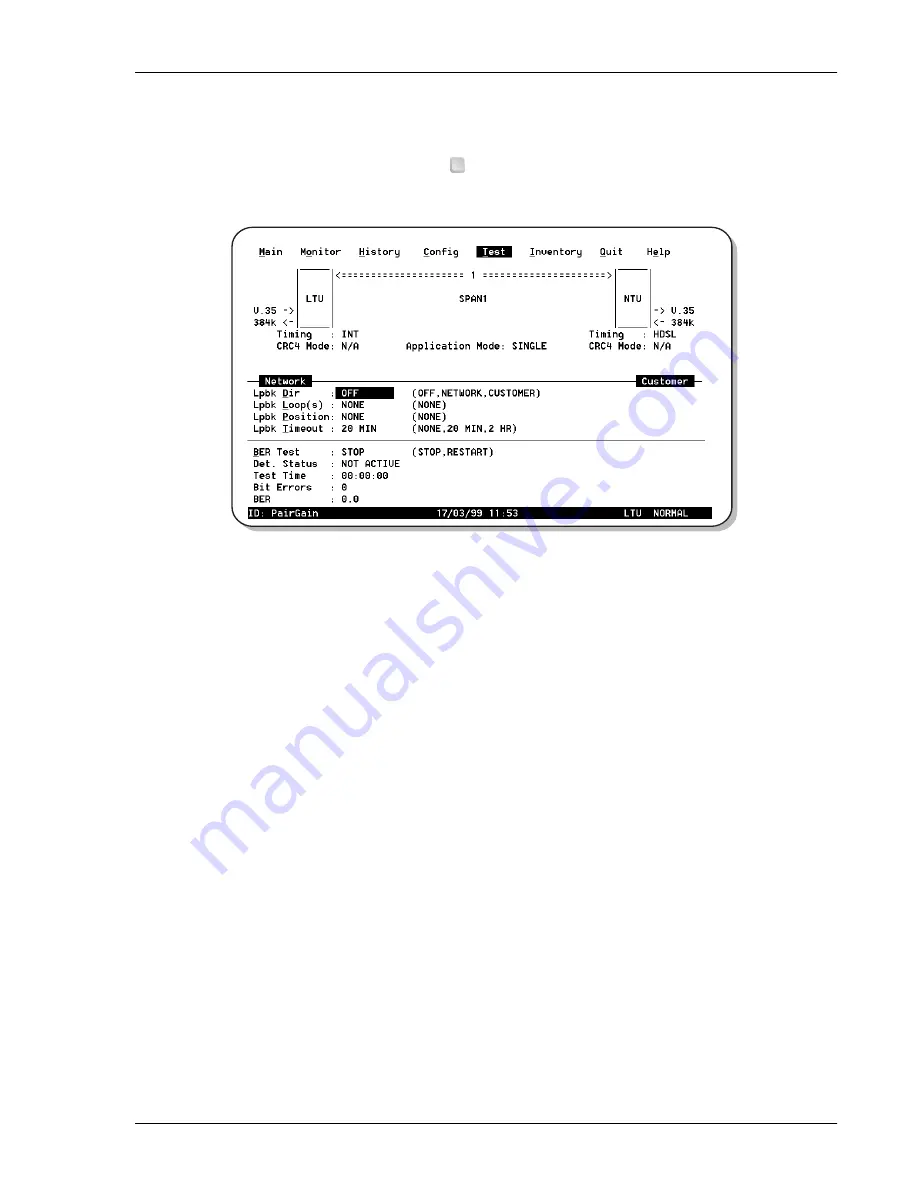 PairGain HiGain-ETSI RS UTU 712 Manual Download Page 65