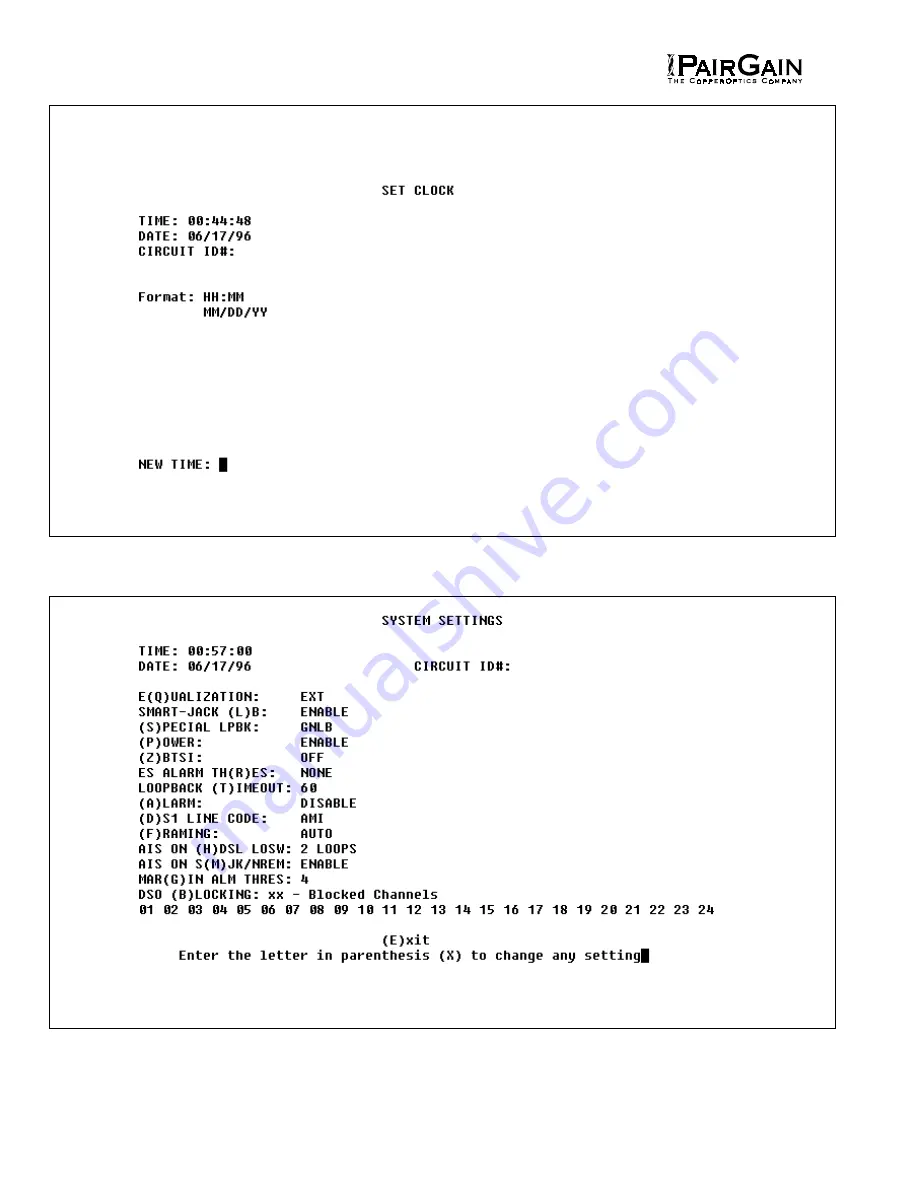 PairGain HIGAIN HLU-232 Manual Download Page 44