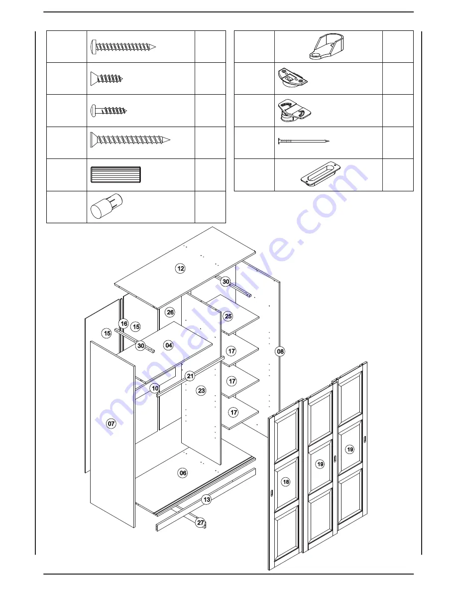 Palace Imports SKU 5672 Mahogany Assembly Instructions Manual Download Page 2