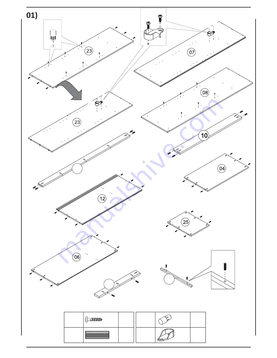 Palace Imports SKU 5672 Mahogany Assembly Instructions Manual Download Page 3