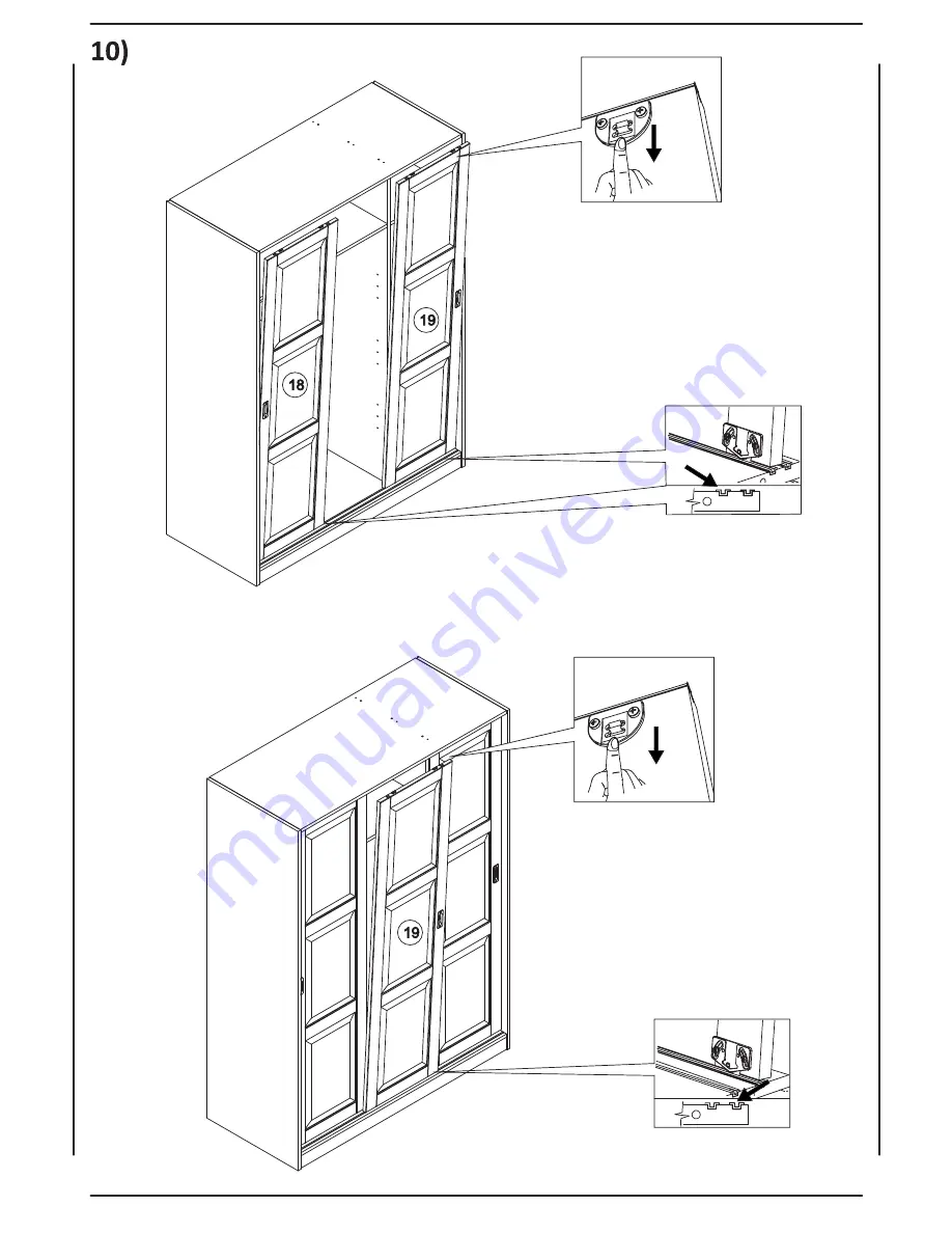 Palace Imports SKU 5672 Mahogany Assembly Instructions Manual Download Page 8