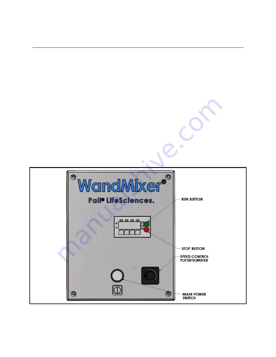 Pall WandMixer RDUA003A Operator'S Manual Download Page 16