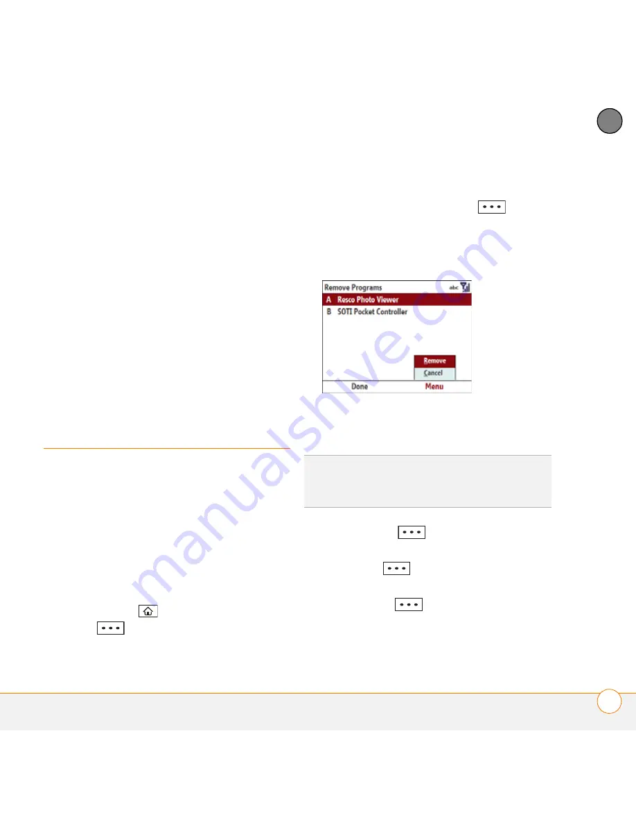 Palm 500V - Treo Smartphone 150 MB User Manual Download Page 221