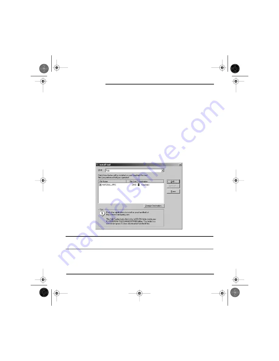 Palm 600 User Manual Download Page 122