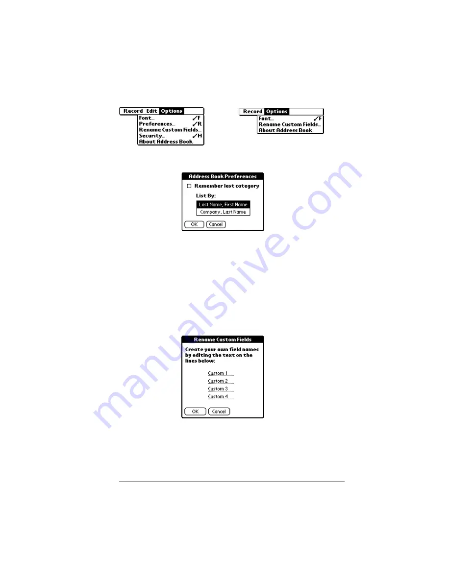 Palm M100 - OS 3.5 16 MHz Handbook Download Page 106