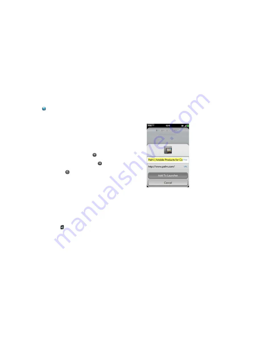 Palm Pre Plus User Manual Download Page 141