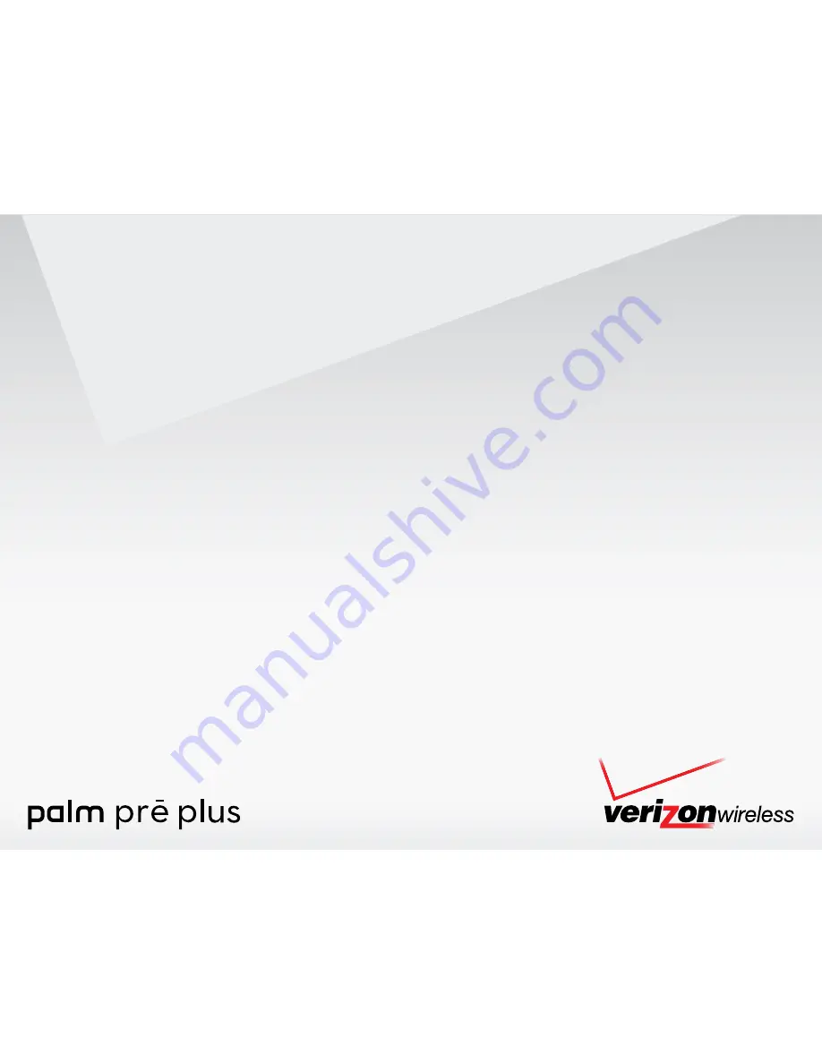 Palm Pre Pre Plus User Manual Download Page 1