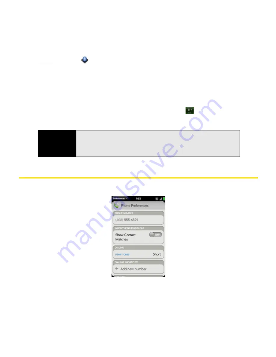 Palm Pre User Manual Download Page 124