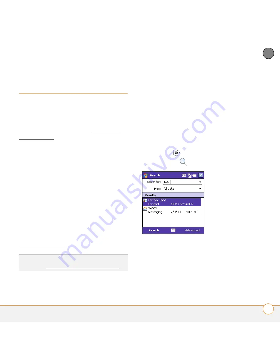 Palm Treo 700VVX User Manual Download Page 227