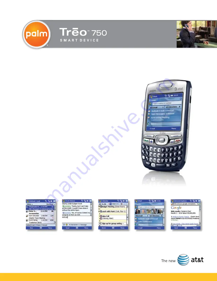 Palm Treo Treo 750 Specifications Download Page 1