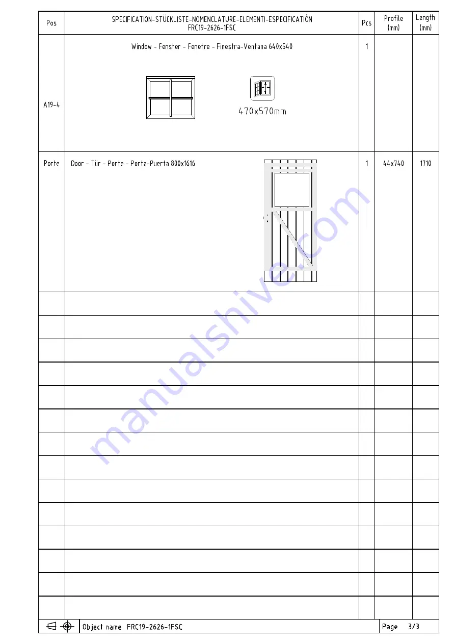 Palmako FR19-2626-1 Installation Manual Download Page 8