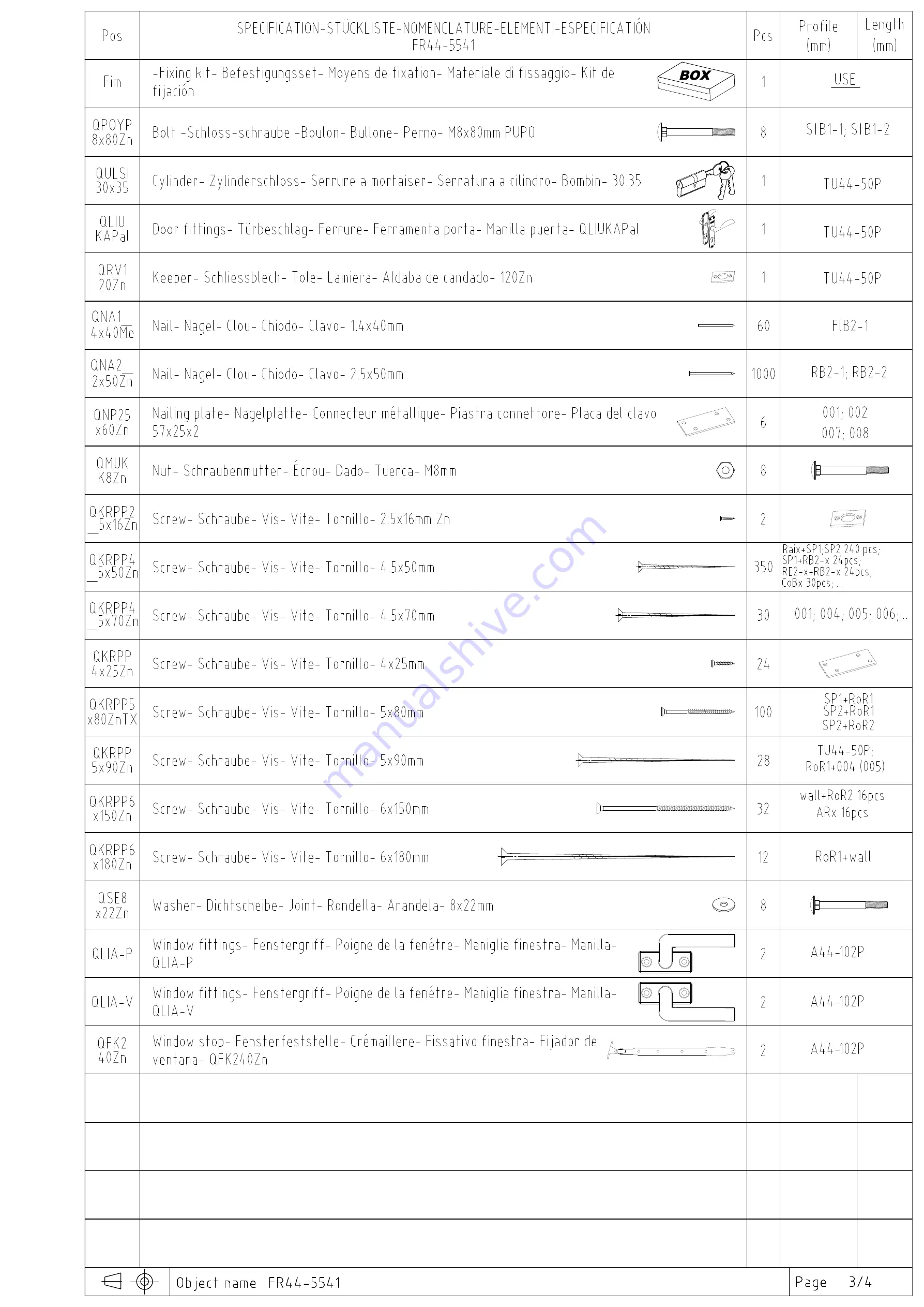 Palmako FR44-5541 Installation Manual Download Page 95