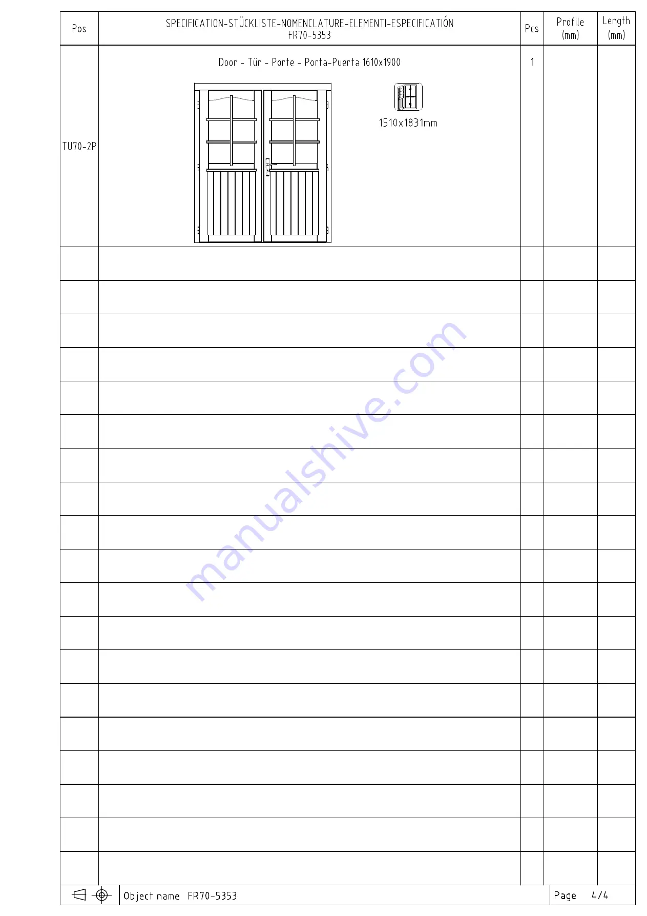 Palmako FR70-5353 Installation Manual Download Page 122