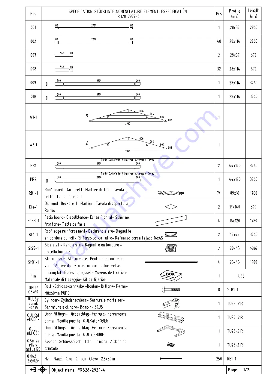 Palmako FRB28-2929-4 Installation Manual Download Page 45