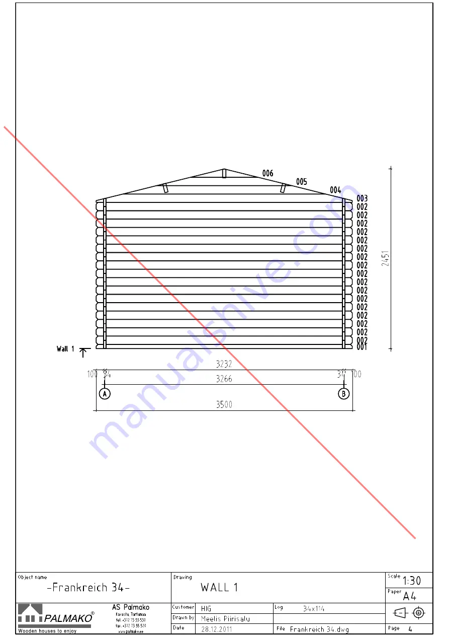 Palmako FRF34-3535 Installation Manual Download Page 18