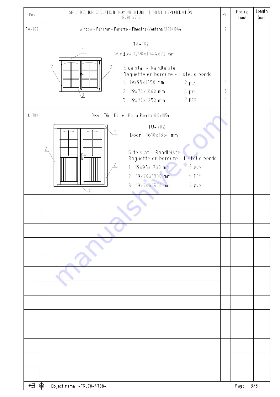 Palmako FRJ70-4738 Installation Manual Download Page 47