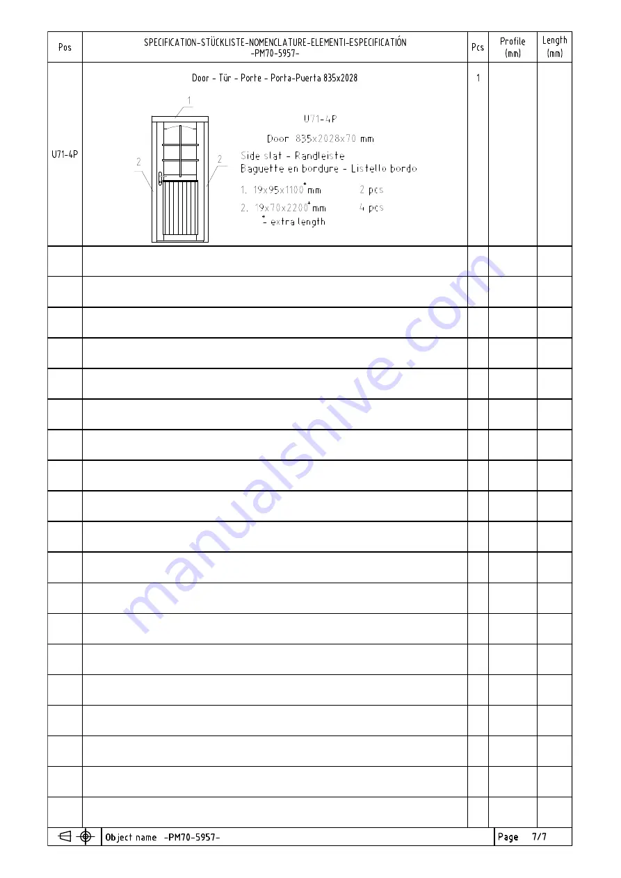 Palmako PM70-5957 Installation Manual Download Page 38