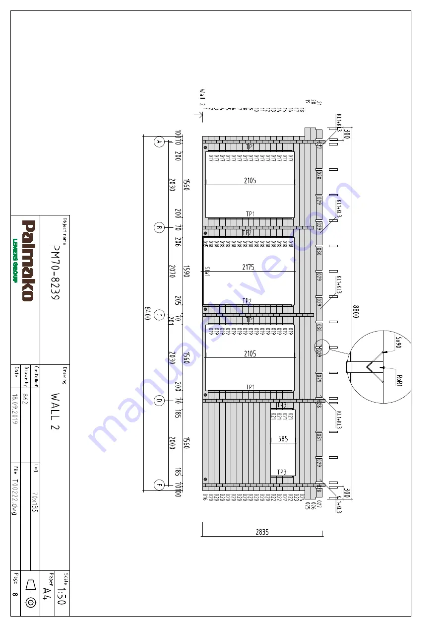 Palmako PM70-8239 Installation Manual Download Page 35