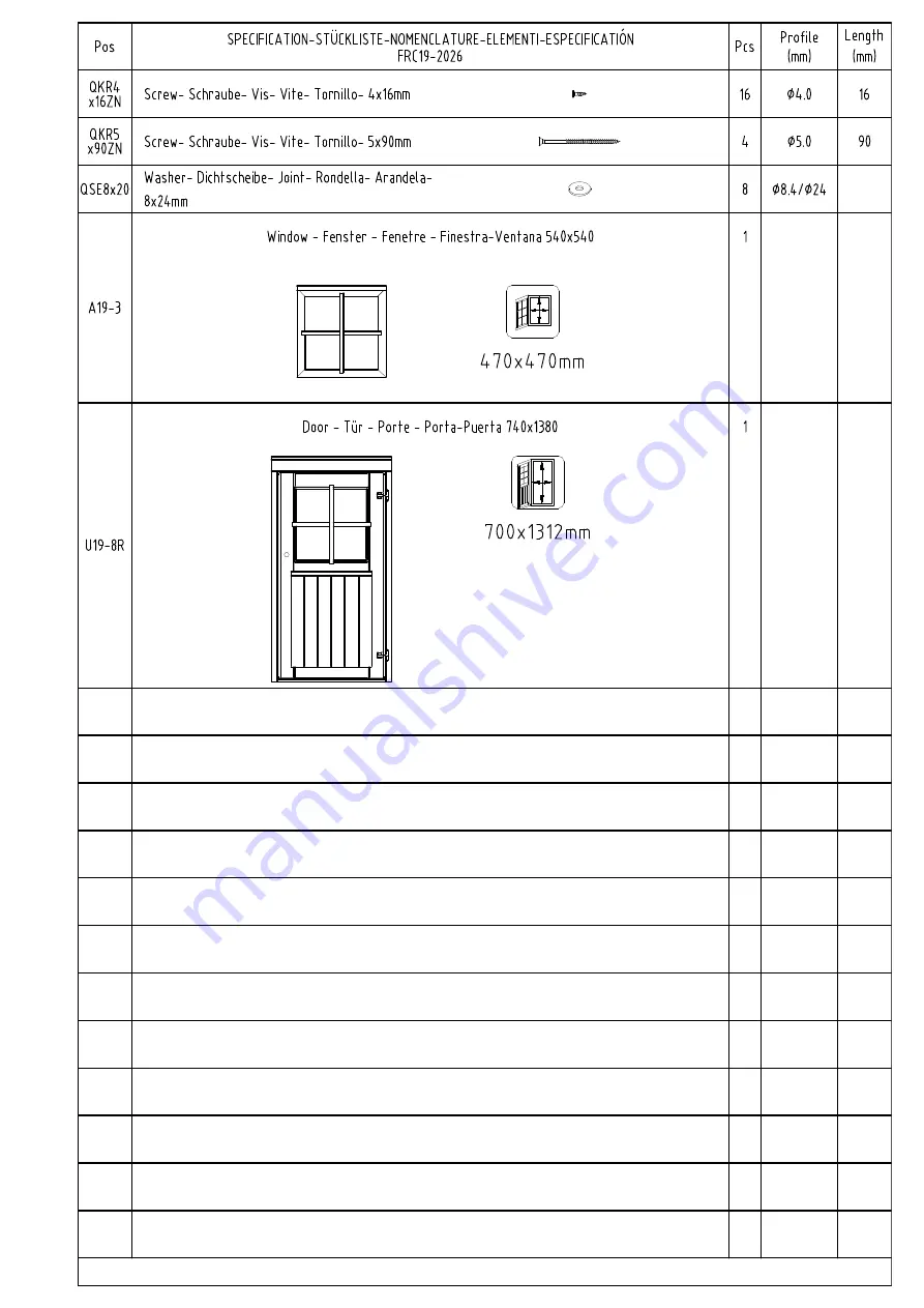 Palmako Stina Assembly, Installation And Maintenance Manual Download Page 6