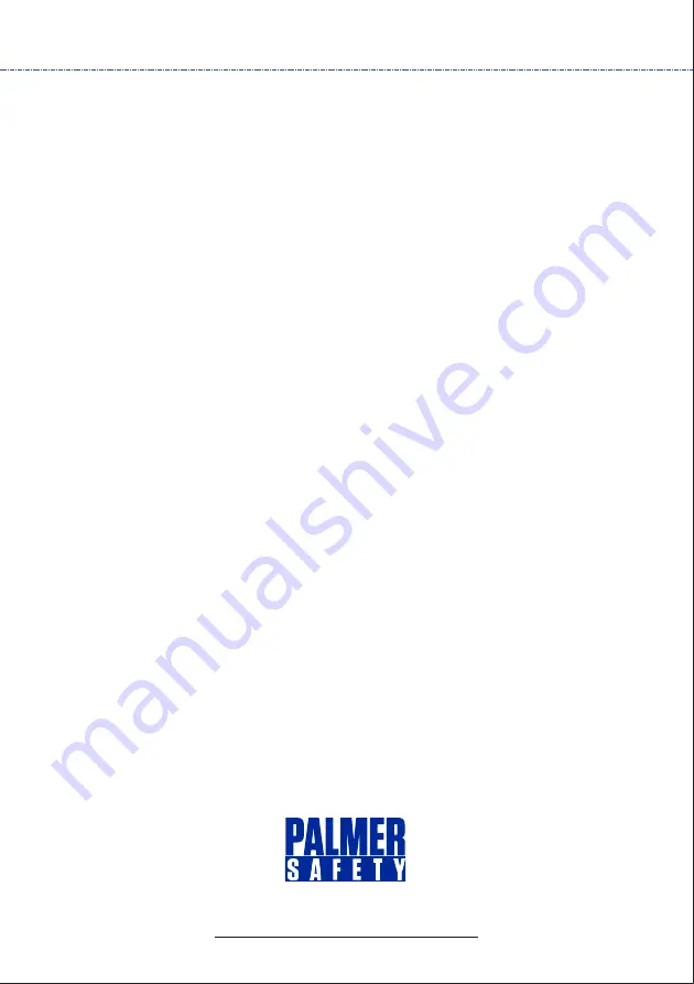 Palmer Safety A300400 User Instruction Manual Download Page 13