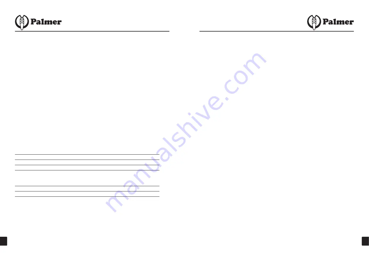 Palmer 4049521108846 User Manual Download Page 6