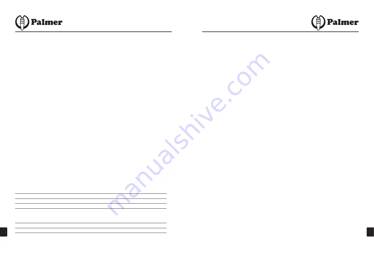 Palmer 4049521108846 User Manual Download Page 12