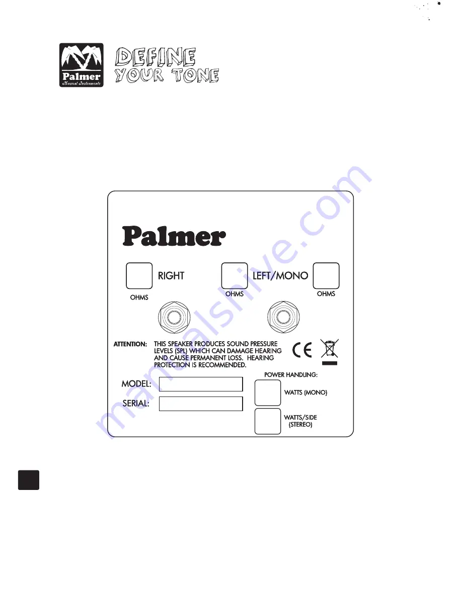 Palmer PCAB110 User Manual Download Page 68