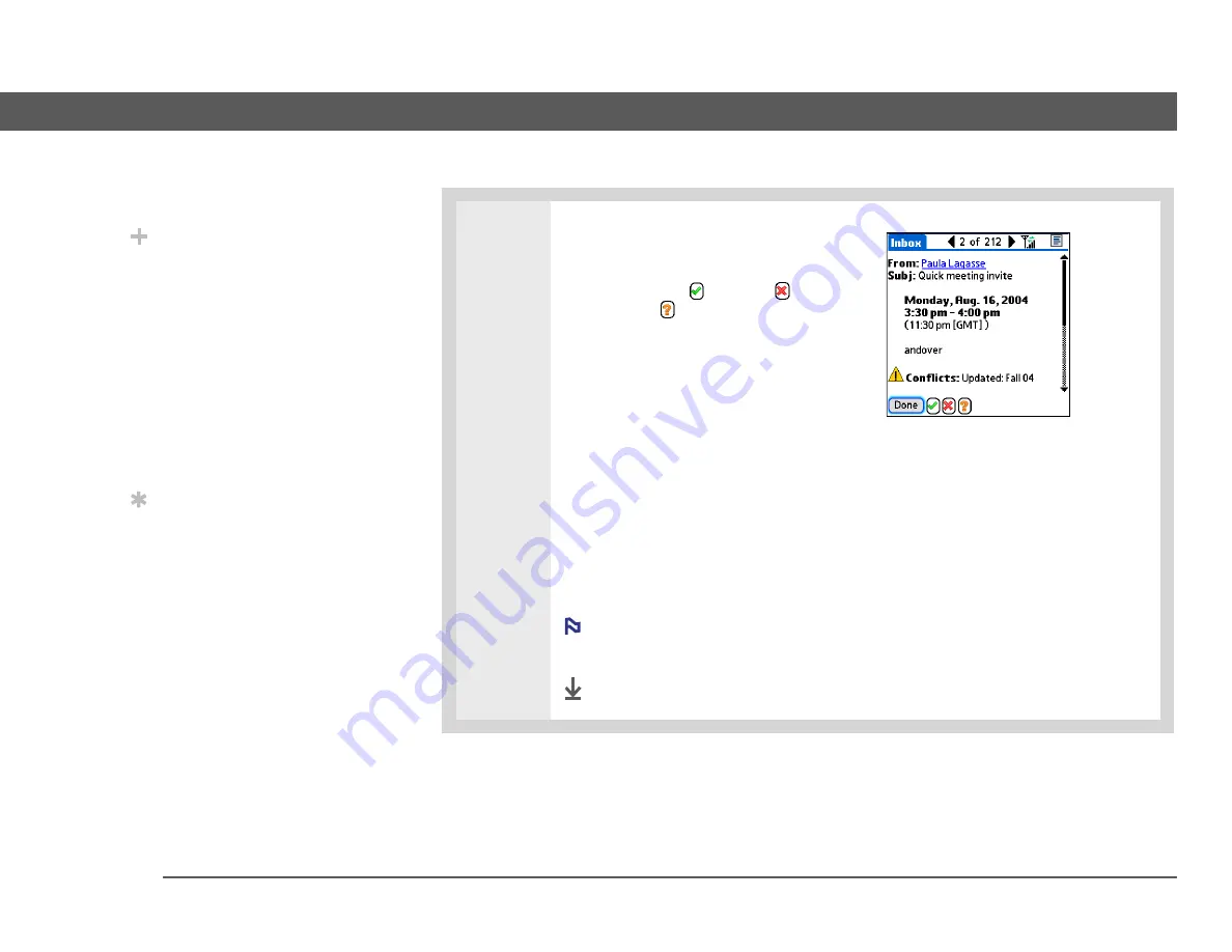 palmOne VersaMail User Manual Download Page 105