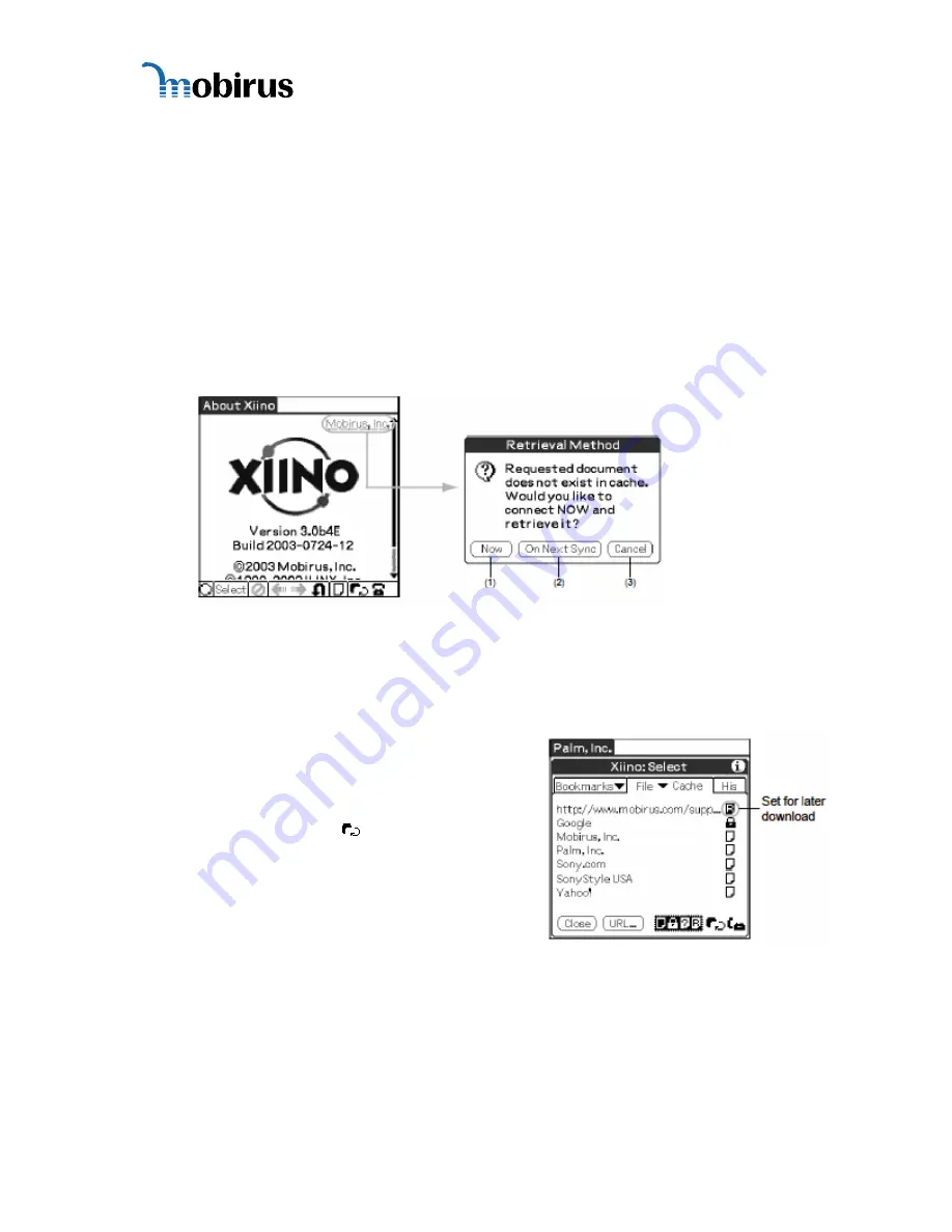 palmOne Xiino 3.4E User Manual Download Page 21