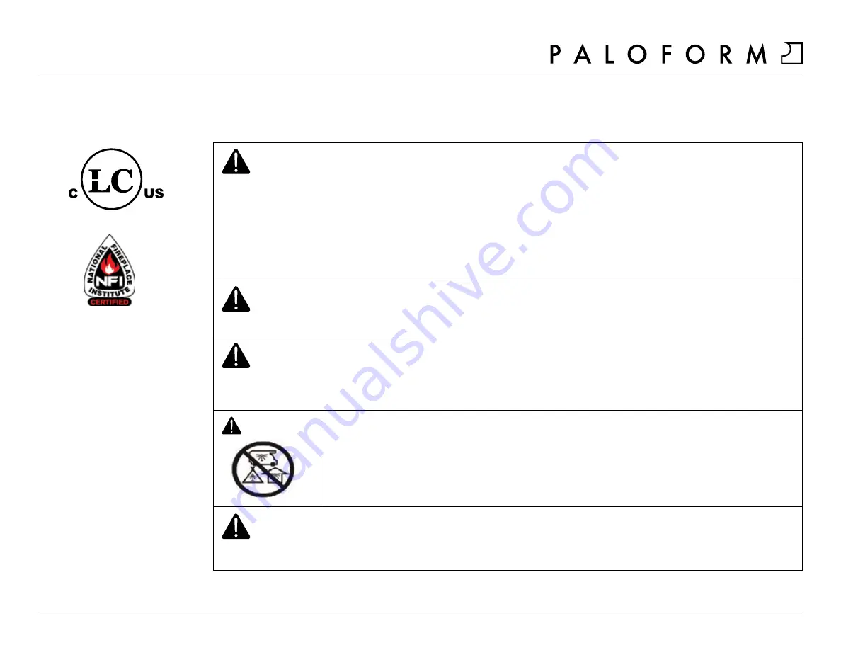 Paloform KODO 72 Installation & Owner'S Manual Download Page 1