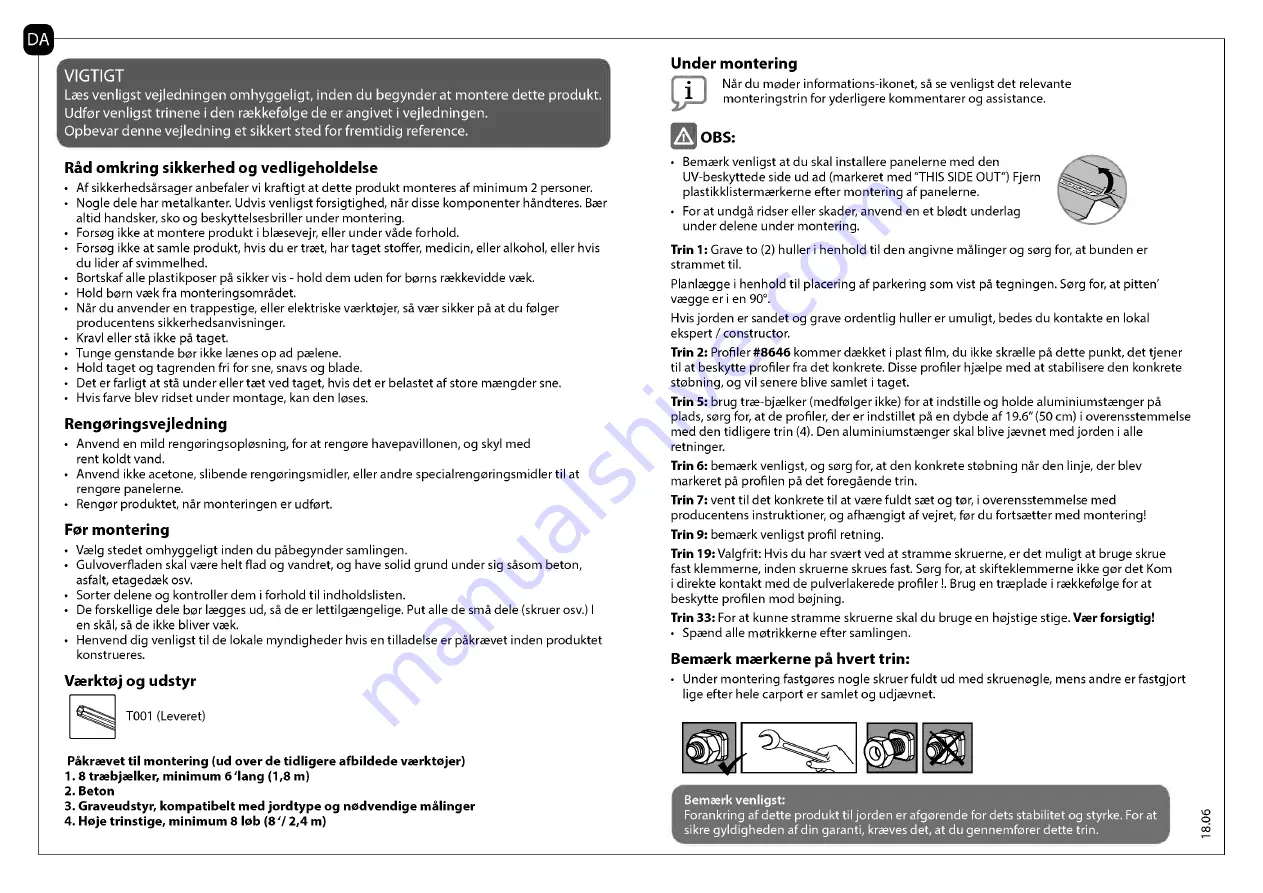 Palram Applications Arizona 5000 Wave Instructions Manual Download Page 12