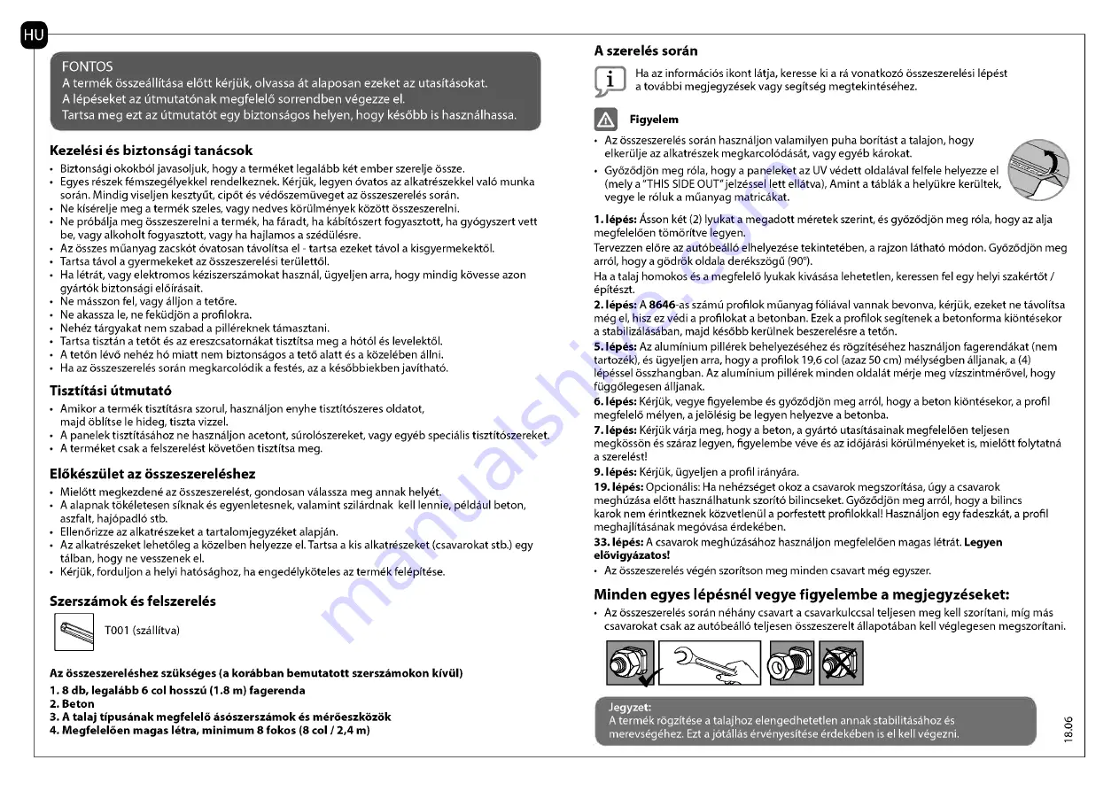 Palram Applications Arizona 5000 Wave Instructions Manual Download Page 18