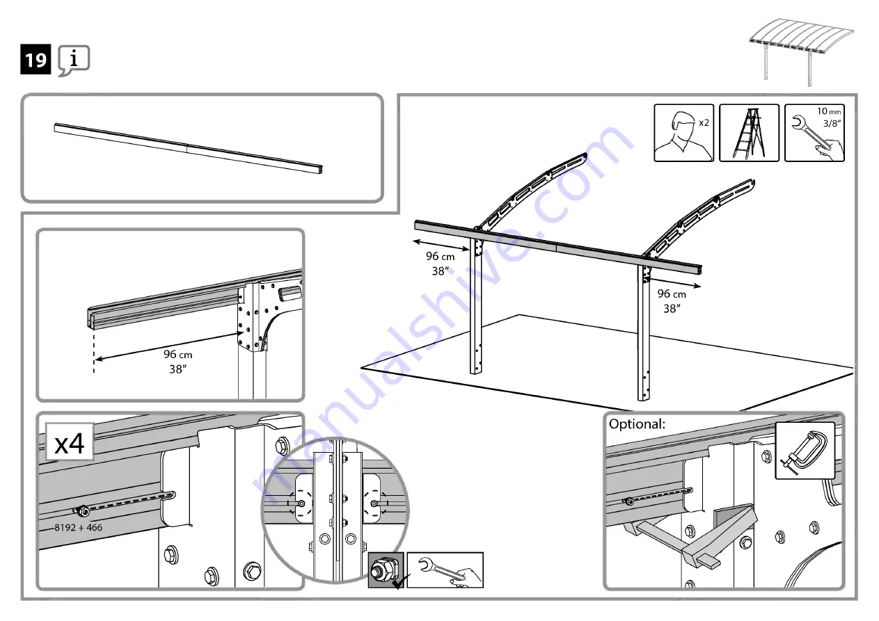 Palram Applications Arizona 5000 Wave Instructions Manual Download Page 43